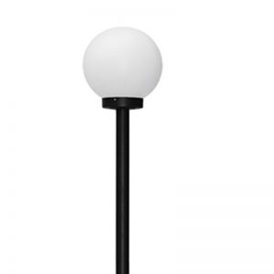 Poste de Ferro Decorativo com Globo