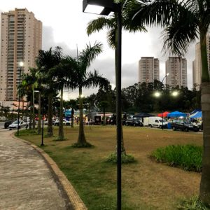 Poste Telecônico Reto em aço galvanizado com base flangeado